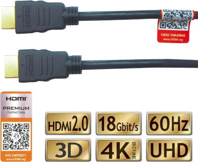 Goobay C215-3 HDMI Kabel 3m 4K 18GHz HDR
