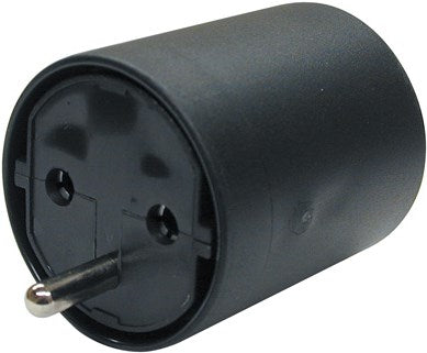 Blank Fix -Adapter D Schutzkontakt / CH 3-polig (T12), schwarz