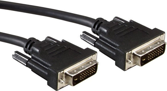 Blank Monitorkabel DVI, DVI ST-ST, (24+1) dual link,schwarz - 2 m