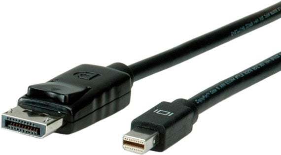 Blank DisplayPort Kabel, DP ST auf Mini DP ST, schwarz - 2.0m