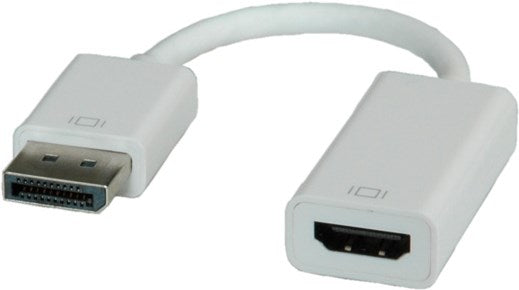 Blank DisplayPort-HDMI Adapter, DP ST/HDMI BU - weiss