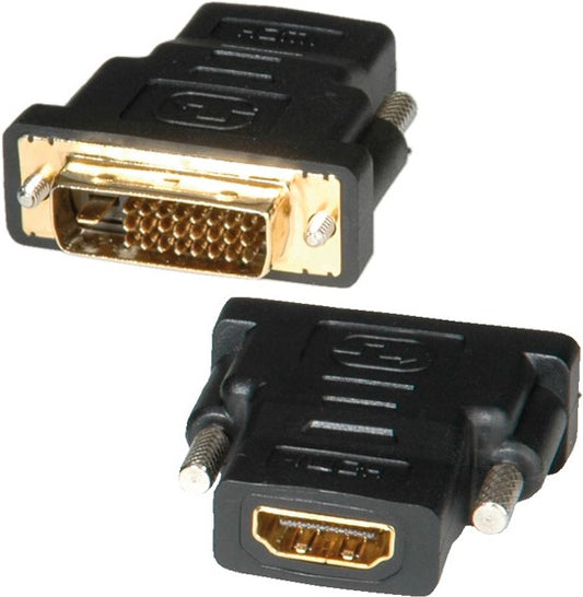 Blank HDMI-DVI Adapter, HDMI BU / DVI-D ST