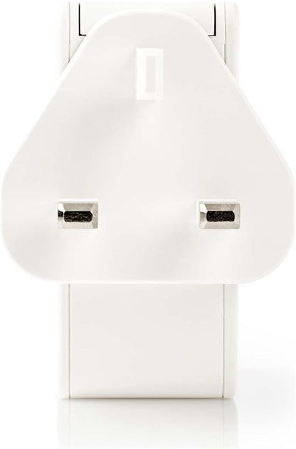 Nedis Netzladegerät | 4,8 A | 4x USB | Weiß | Stecker UK