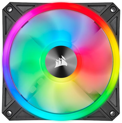 Corsair iCUE QL140 RGB 140-mm-PWM-Lüfter 2er-Pack mit Lighting Node CORE