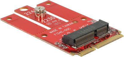 Delock Mini-PCI-Express-Karte Mini-PCIe - M.2 Key-E USB2.0