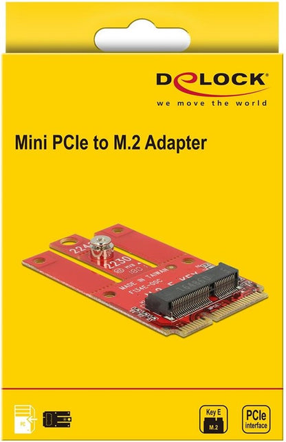 Delock Mini-PCI-Express-Karte Mini-PCIe - M.2 Key-E USB2.0