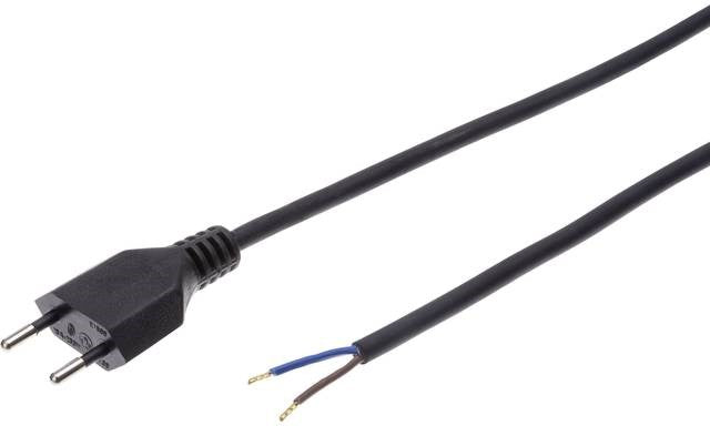 Max Hauri Strom Netzkabel, schwarz, 3m