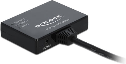 Delock HDMI Splitter, 4K 60 Hz - 2-Port