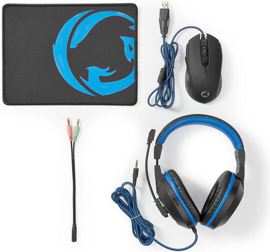 Nedis Gaming-Combo-Kit (Headset, Maus und Mousepad)