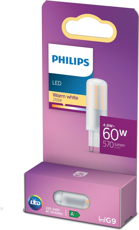 Philips Lampe 4.8 W (60 W) G9, Warmweiss