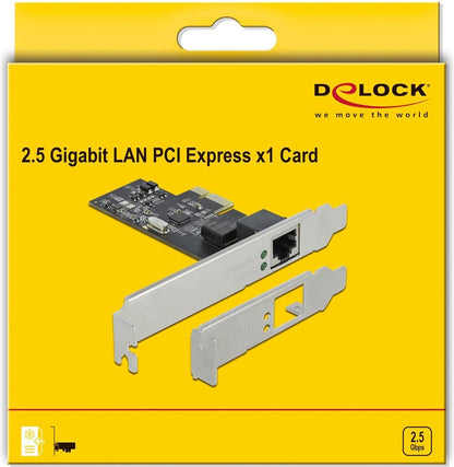 Delock Netzwerkkarte 1x 2.5Gbps LAN, RTL8125B PCI-Express x1/RJ-45