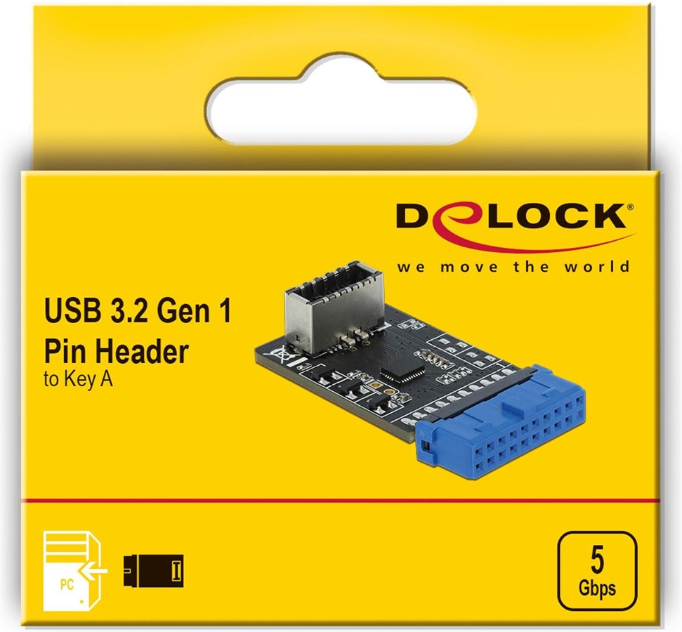 Delock USB 3.1 Adapter USB3.2 Gen1 Pfostenbuchse  - USB Key-A