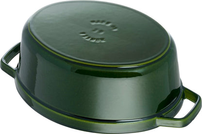 Staub La Cocotte 33cm oval - Basilikum-grün