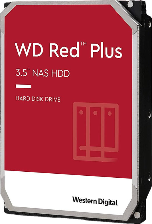 WD Red Plus NAS Hard Drive - 10TB - 3.5", SATA, 7.2k, 256MB