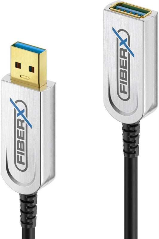 Fennek USB 3.1-Verlängerungskabel Fiber, 10Gbps USB A - USB A 15 m