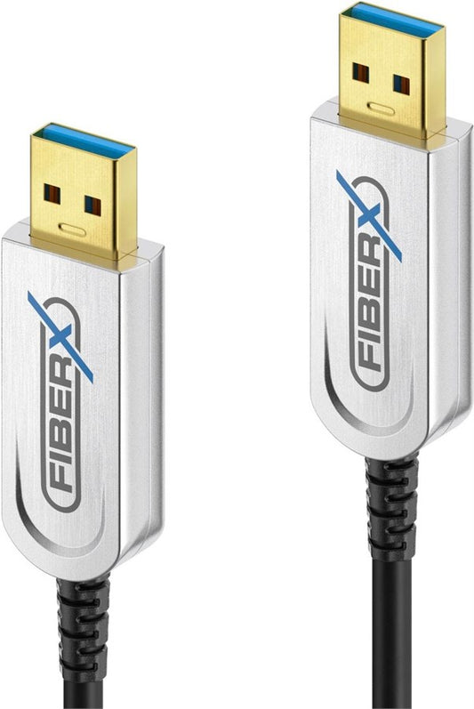 Fennek USB 3.1-Kabel Gen2, Fiber, 10Gbps USB A - USB A 40 m