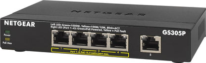 Netgear GS305Pv2 (5-Port Gigabit, 63W PoE)