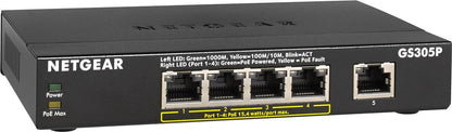 Netgear GS305Pv2 (5-Port Gigabit, 63W PoE)
