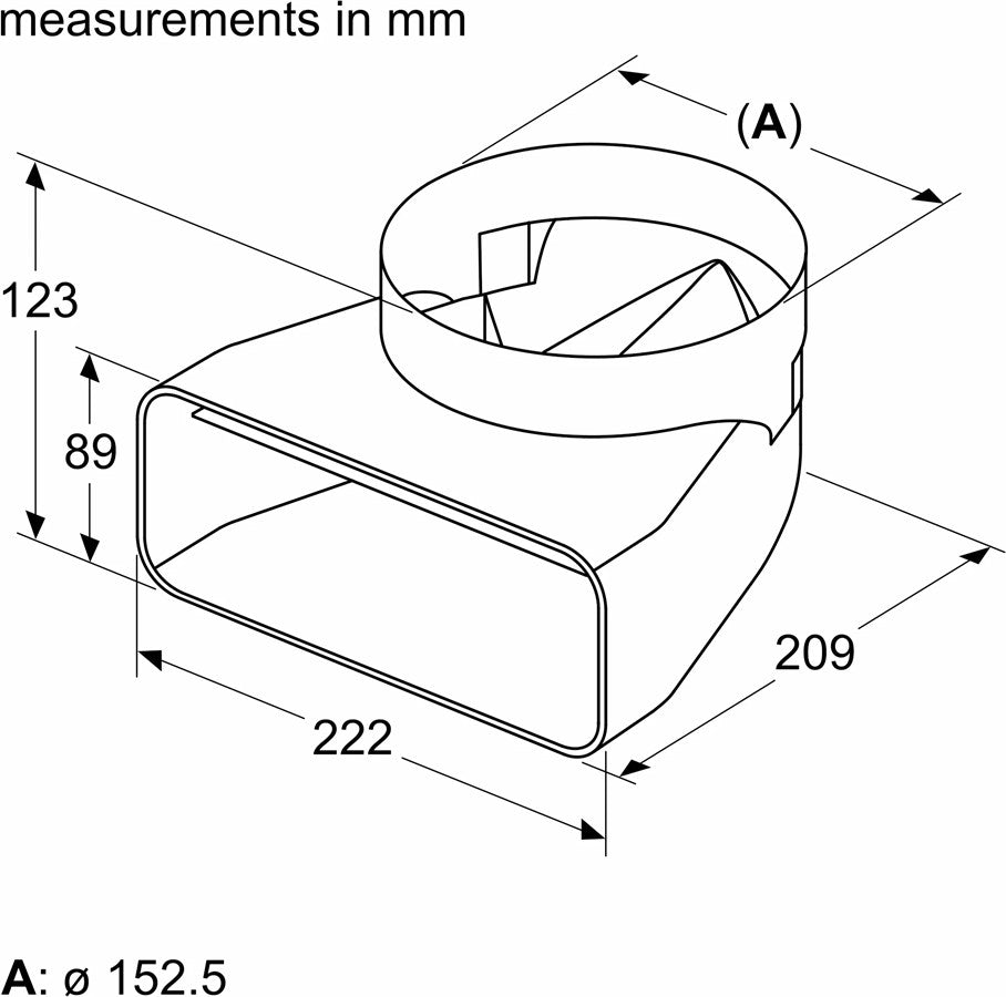 Neff Adapterrohrstück Z861SI1