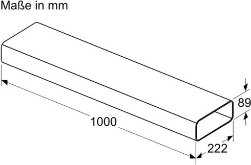 Neff Z861SM2 Flachkanalstück gerade 1000mm