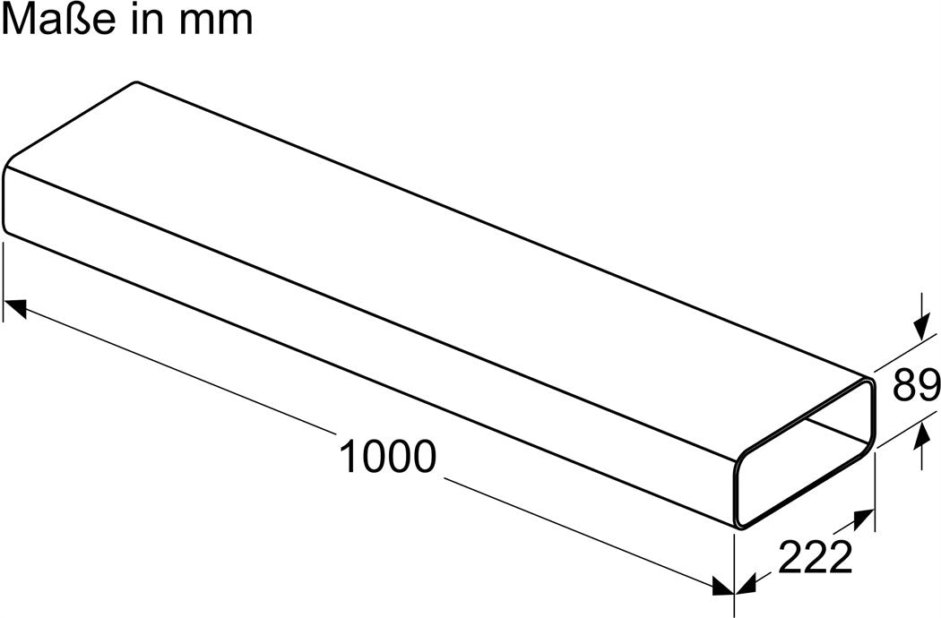 Siemens HZ9VDSM2 Flachkanal 1000 mm