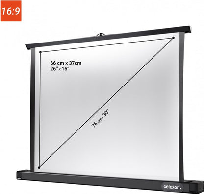 Celexon Professional Mini Screen, Gain 1.2, 16:9, 66x37cm