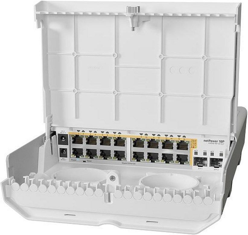 MikroTik PoE+ Switch netPower 16P, Outdoor 18 Port