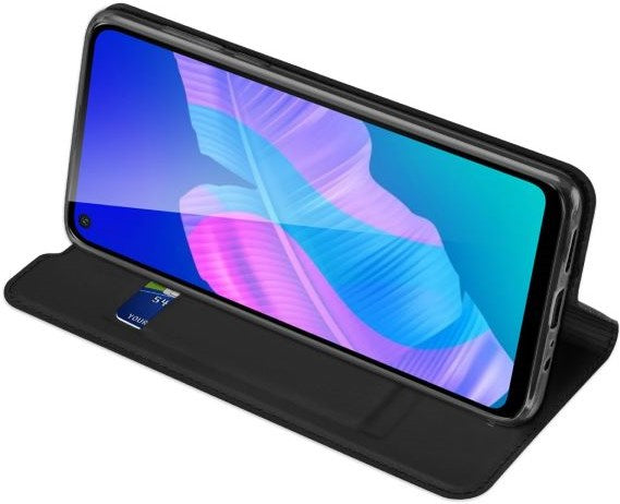 Dux Ducis Handy Bookcover Skin Pro für Huawei P40 Lite E - schwarz