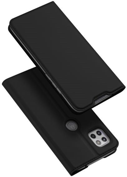 Dux Ducis Handy Bookcover Skin Pro für Motorola Moto G 5G - schwarz