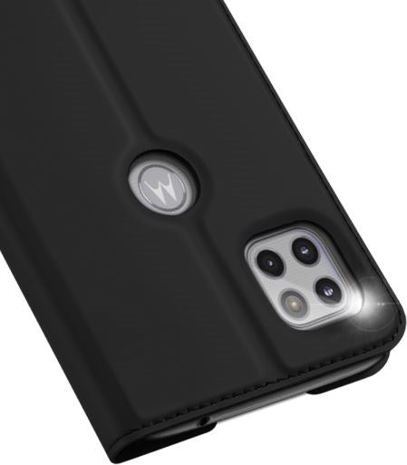 Dux Ducis Handy Bookcover Skin Pro für Motorola Moto G 5G - schwarz