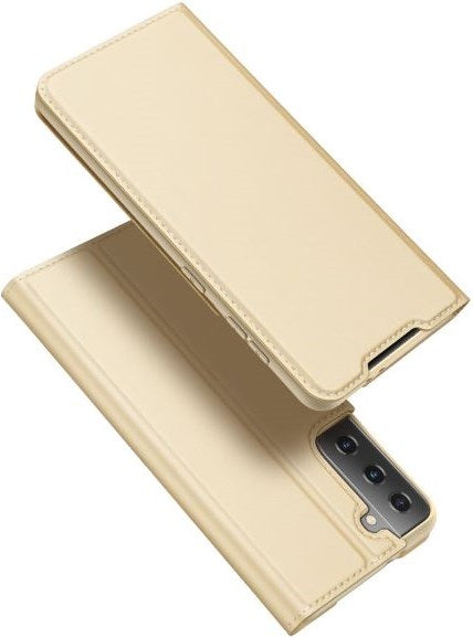 Dux Ducis Handy Bookcover Skin Pro für Samsung Galaxy S21+ 5G - gold