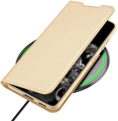 Dux Ducis Handy Bookcover Skin Pro für Samsung Galaxy S21+ 5G - gold