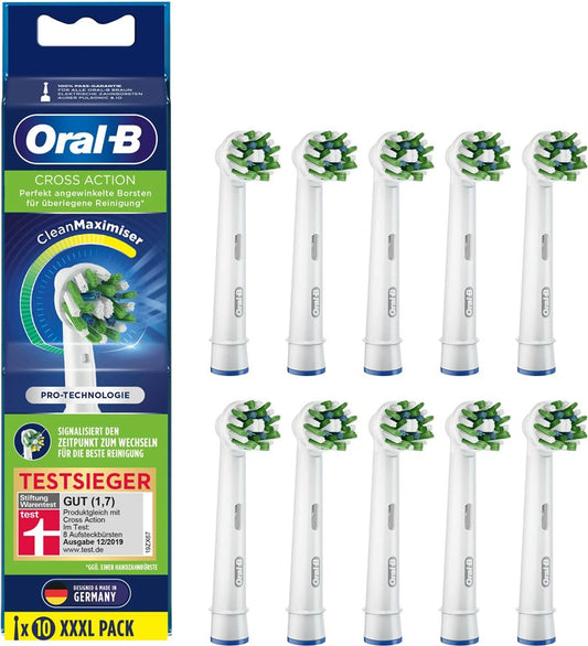 Oral-B Aufsteckbürsten CrossAction CleanMaximizer 10er, weiss