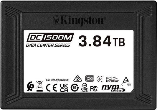 Kingston DC1500M Enterprise U.2 NVMe Solid State Drive 3840GB
