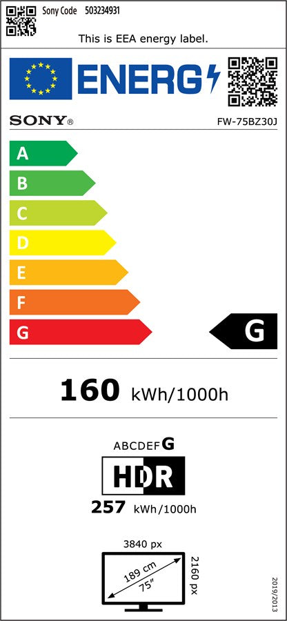 Sony FW-75BZ30J (75", 4K UHD)