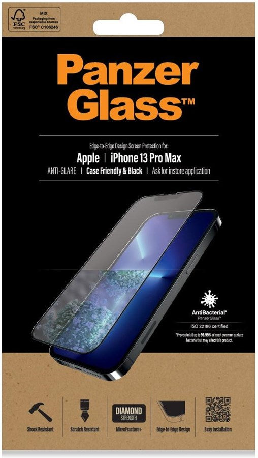 PanzerGlass Displayschutz Case Friendly Anti-Glare AB iPhone 13 Pro Max