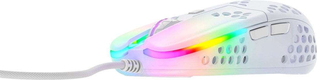 Xtrfy MZ1 RGB Ultra-Light Gaming Mouse - white transparent