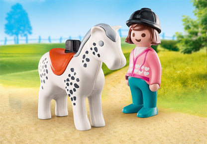 Playmobil Reiterin mit Pferd