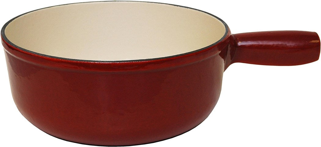 Heidi Cheese Line Fondue-Caquelon Rot/Weiss