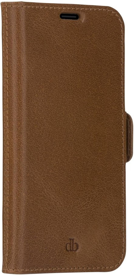 Dbramante1928 Book Cover Copenhagen Slim iPhone 13 Mini Braun