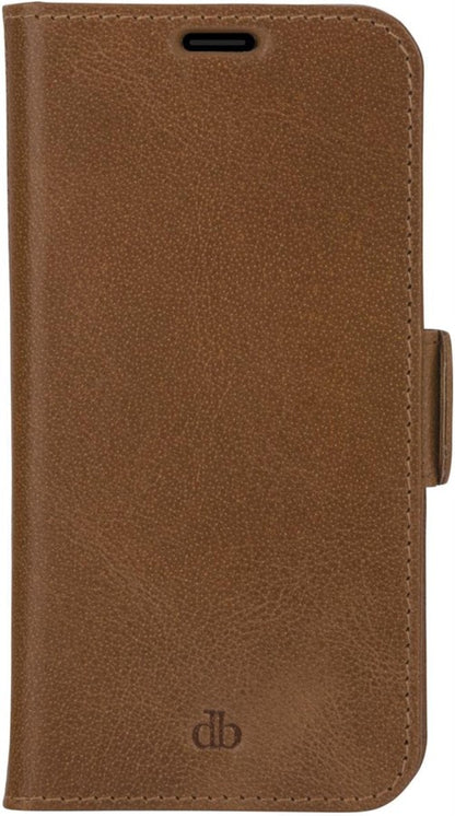 Dbramante1928 Book Cover Copenhagen Slim iPhone 13 Mini Braun