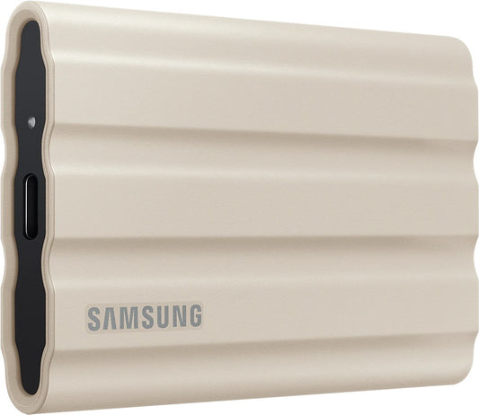 Samsung Portable SSD T7 Shield, 2TB, USB - beige