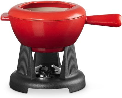 Le Creuset Gusseisen Fondue-Set, 1,6L - kirschrot