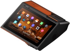 Sunmi D2 Mini, NFC, 25,7cm (10,1''), KD, Android, schwarz, orange