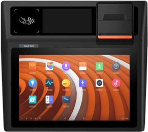 Sunmi D2 Mini, 4G, NFC, 25,7cm (10,1''), KD, Android, schwarz, orange