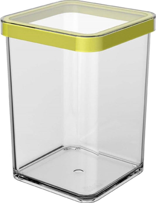 Rotho Vorratsbehälter Premium Loft 1 l, Hellgrün/Transparent