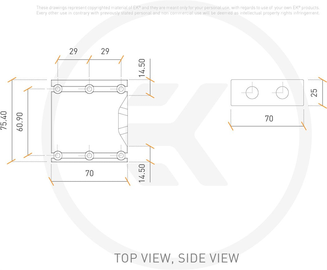 EKWB EK-Scalar Dual 3-Slot - Acryl