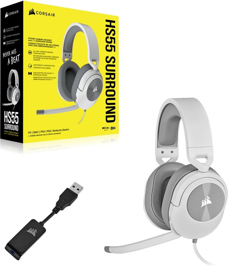 Corsair HS55 Surround - weiss