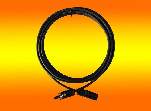 1 x 8,0m Solarkabel schwarz 4mm2 mit Solarstecker montiert