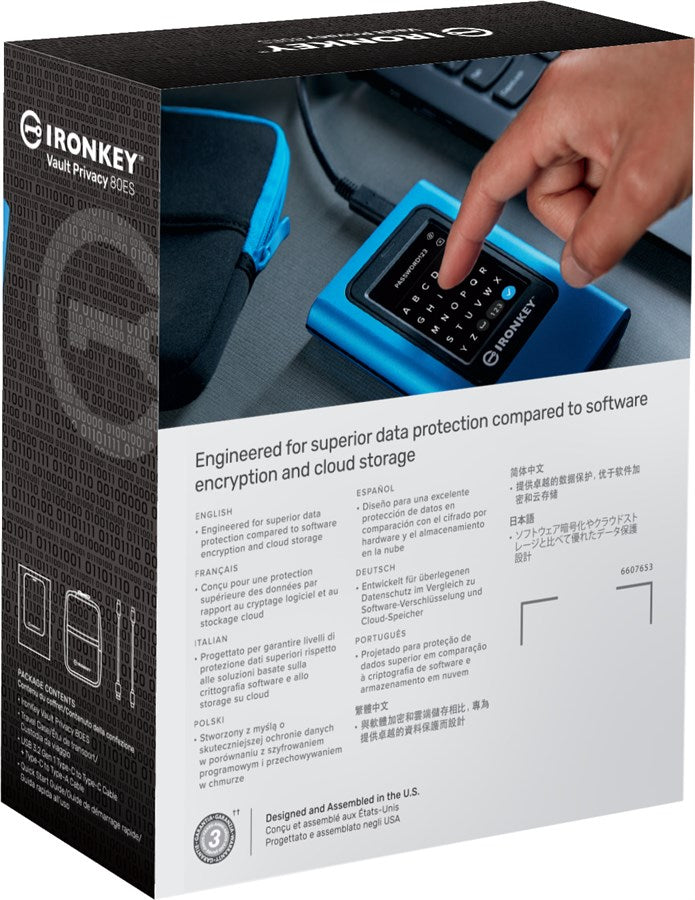 Kingston IronKey Vault Privacy 80 External SSD - 960GB